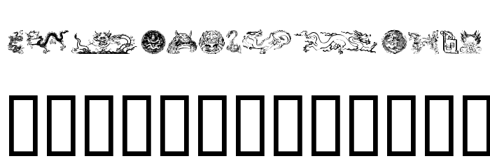 Dragons Font LOWERCASE