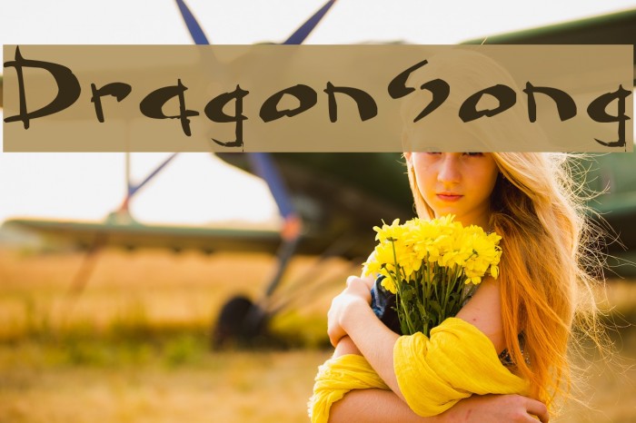 Dragonsong Font examples