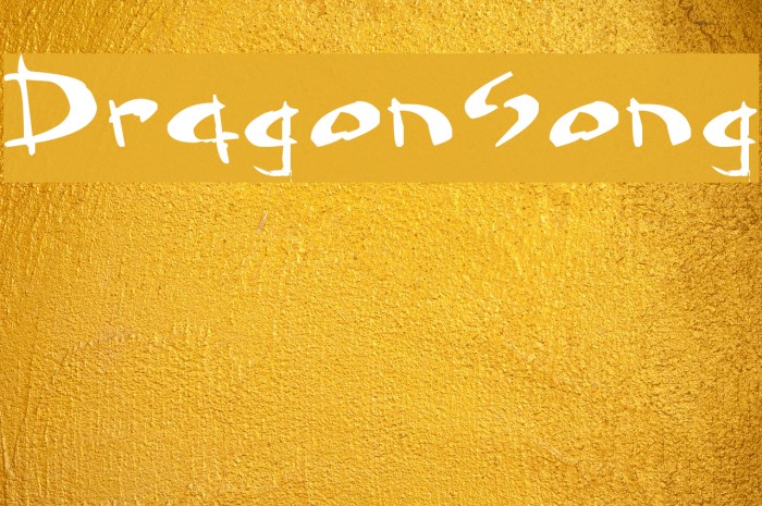 Dragonsong Font examples