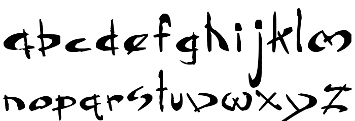 Dragonsong Font LOWERCASE