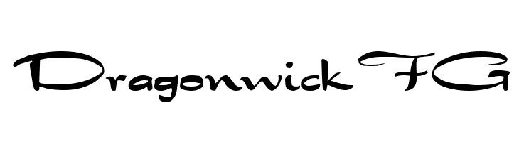 Dragonwick FG  フリーフォントのダウンロード