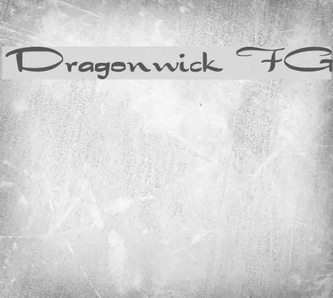 Dragonwick FG Font examples
