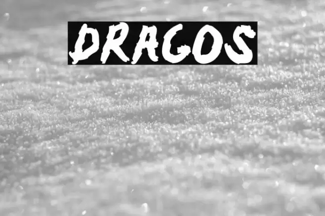 Dragos Font examples