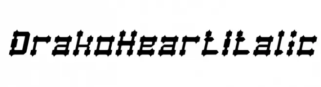 Drako Heart Italic  تنزيل الخطوط