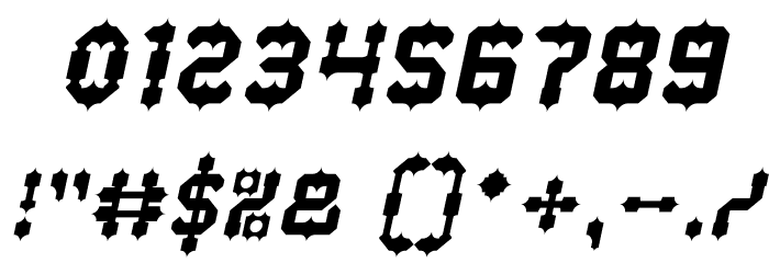 Drako Heart Italic Font OTHER CHARS