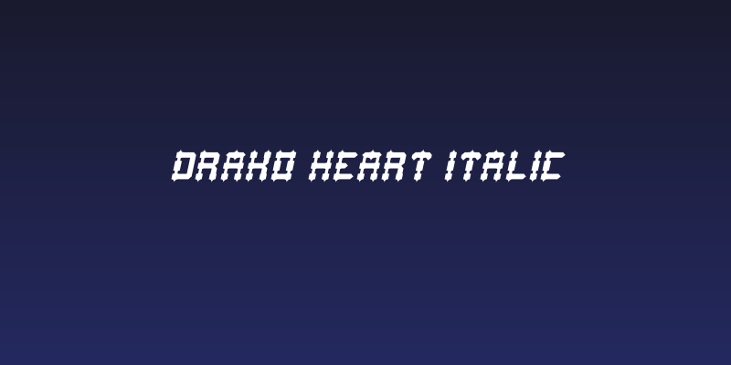 Drako Heart Italic Social Header
