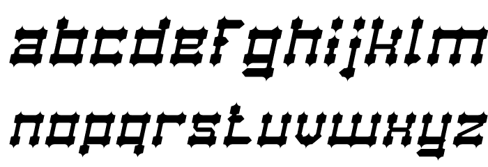Drako Heart Italic Font LOWERCASE