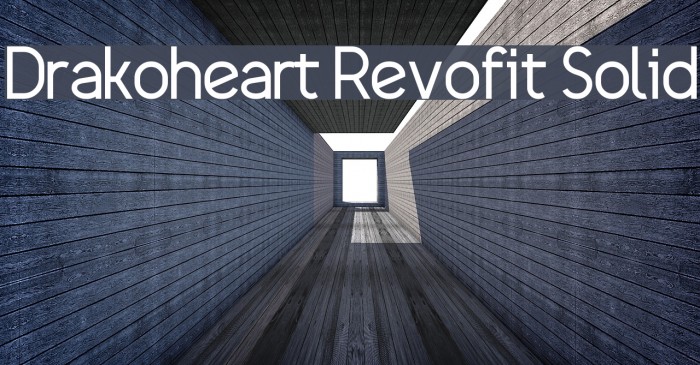 Drakoheart Revofit Solid Font examples
