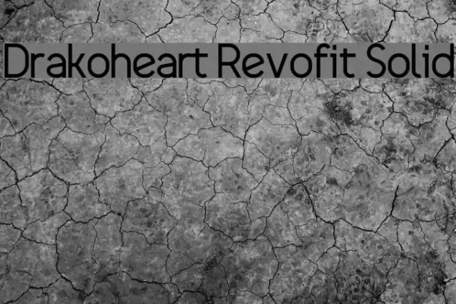 Drakoheart Revofit Solid Font examples
