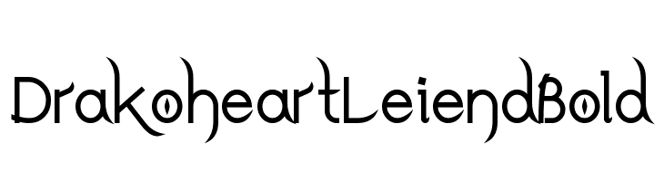 DrakoheartLeiendBold  フリーフォントのダウンロード