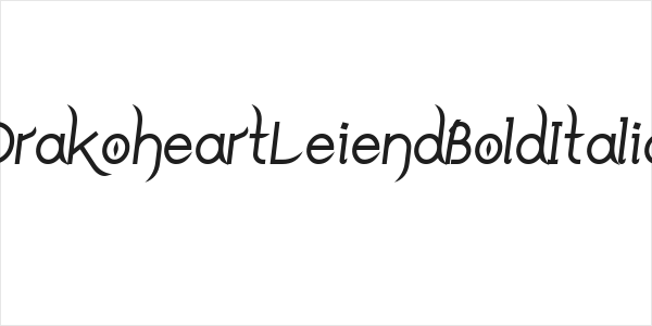 DrakoheartLeiendBoldItalic Logo