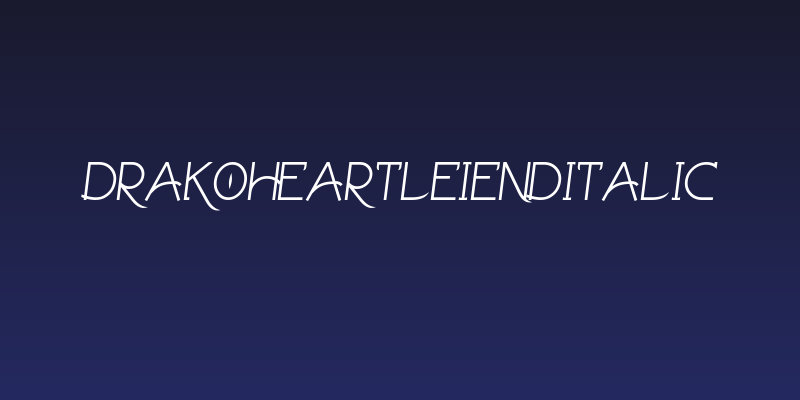 DrakoheartLeiendItalic Social Header