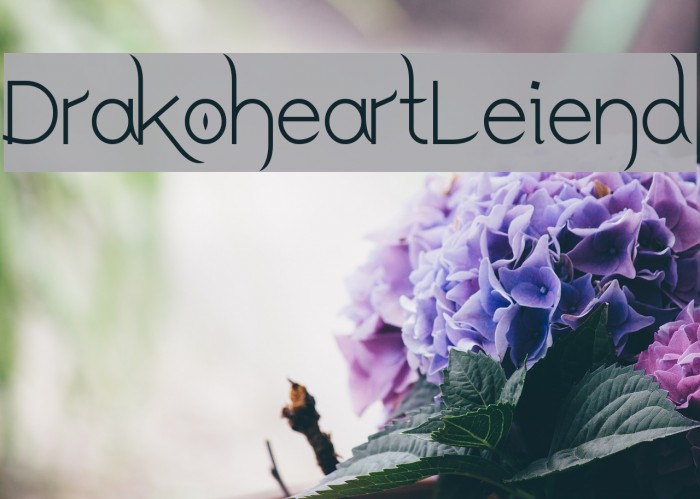 DrakoheartLeiend Font examples