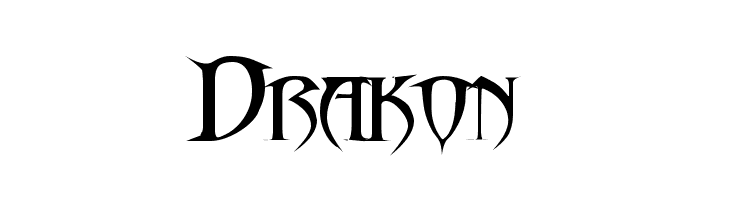 Drakon  フリーフォントのダウンロード