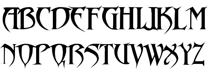 Drakon Font LOWERCASE