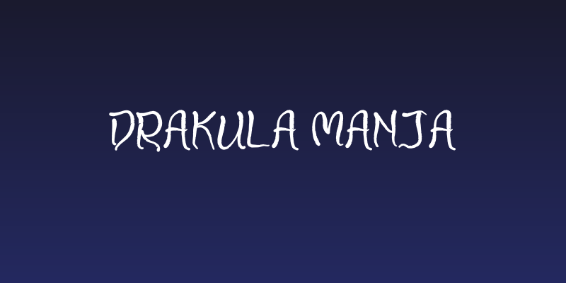 Drakula Manja Social Header
