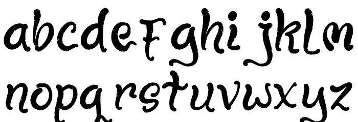 Drakula Manja 字体 小写