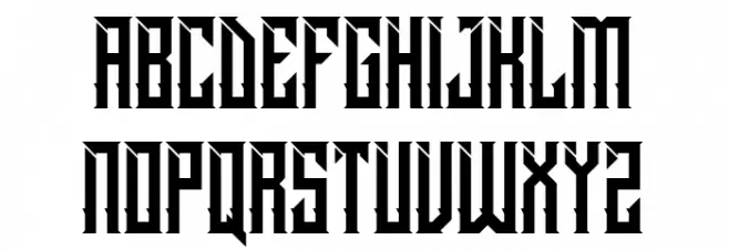 Dramaga Schriftart Kleinbuchstaben