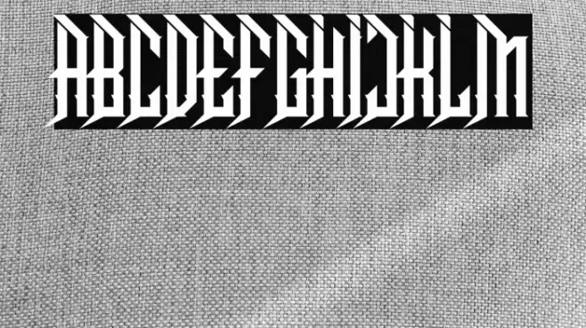 Dramaga Font examples