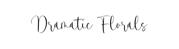 Dramatic Florals  नि: शुल्क फ़ॉन्ट्स डाउनलोड