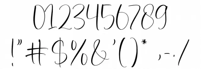 Dramatic Florals Font OTHER CHARS