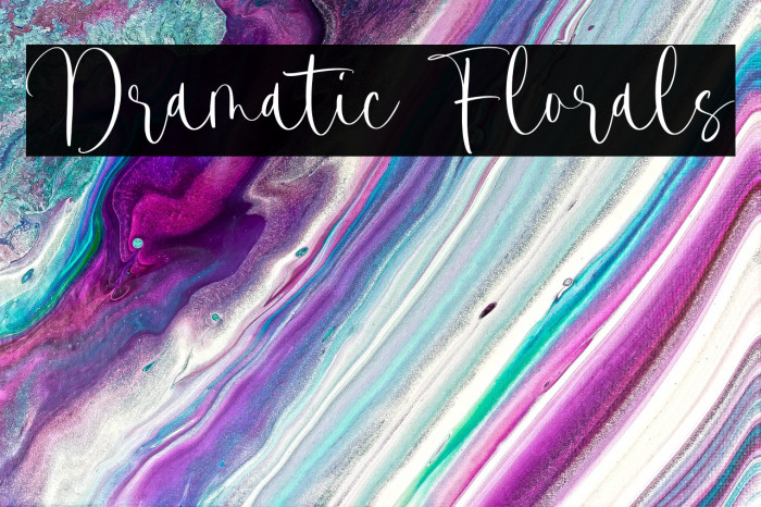 Dramatic Florals Example 2