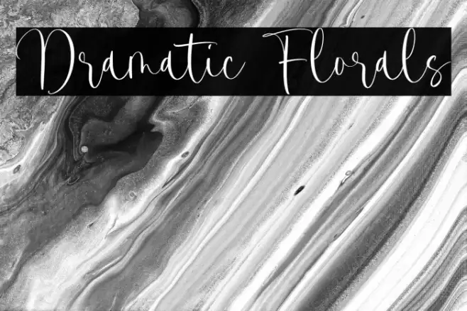 Dramatic Florals Example 2