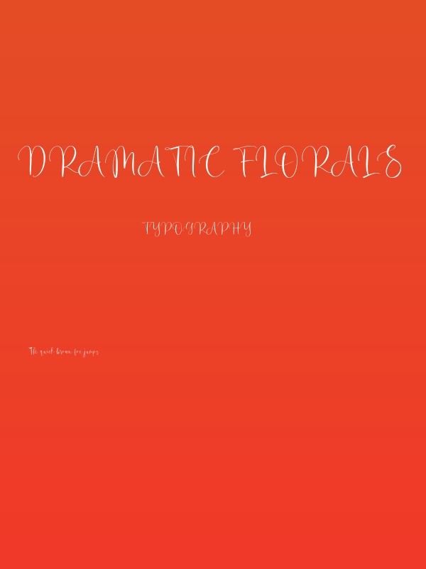 Dramatic Florals Poster