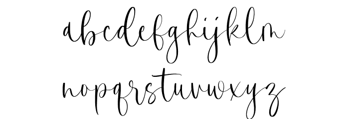 Dramatic Florals Font LOWERCASE
