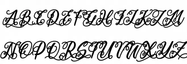 Dramatic Hearts Bold Italic PERSONAL Bold Italic Polices MAJUSCULES