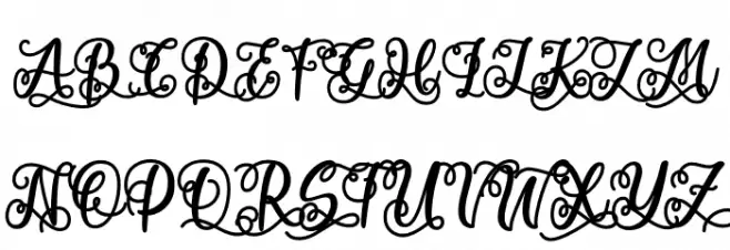 Dramatic Hearts Bold PERSONAL Bold Polices MAJUSCULES