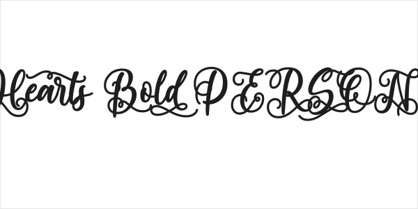 Dramatic Hearts Bold PERSONAL Bold Logo