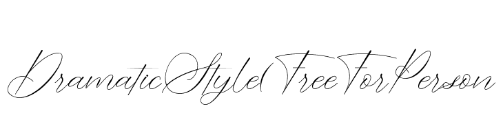 Dramatic Style (Free For Person  font caratteri gratis
