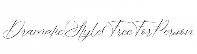 Dramatic Style (Free For Person  Frei Schriftart Herunterladen