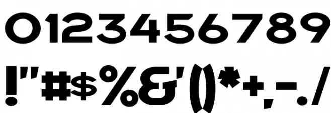 Draper Font OTHER CHARS