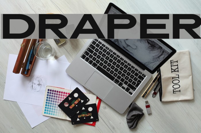 Draper Font examples