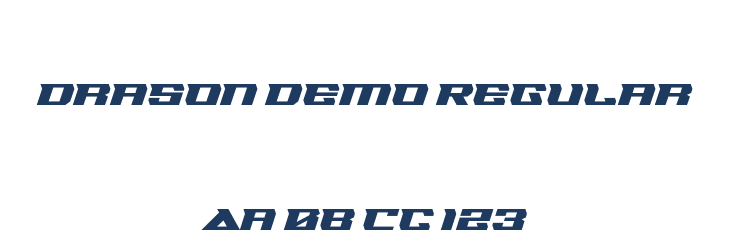Drason Demo Regular Font Preview