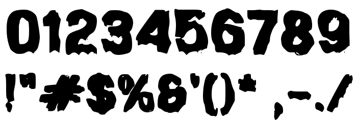 Drastic Font OTHER CHARS