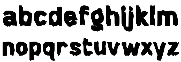 Drastic Font LOWERCASE