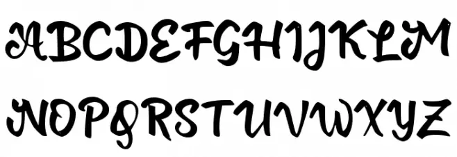 Drastis Script 字体 大写