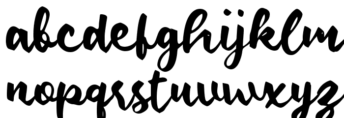 Drastis Script Font LOWERCASE