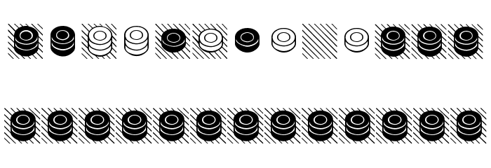 Draughts-Utrecht Font LOWERCASE