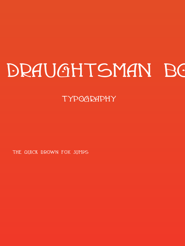 Draughtsman Bold Poster