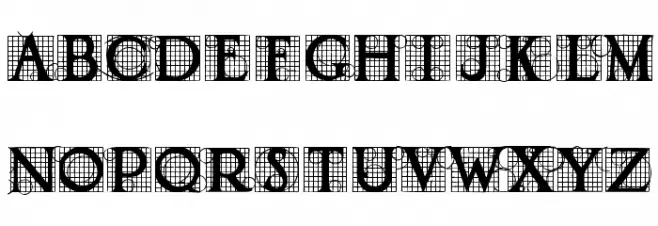 Draughtwork Demo Schriftart Groß