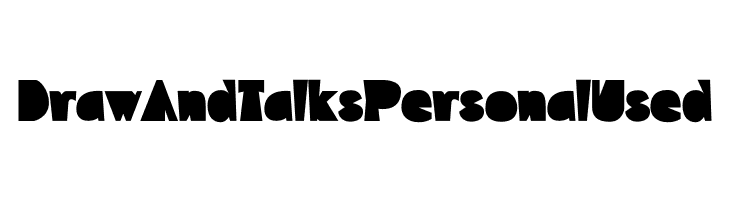 Draw And Talks Personal Used  Frei Schriftart Herunterladen