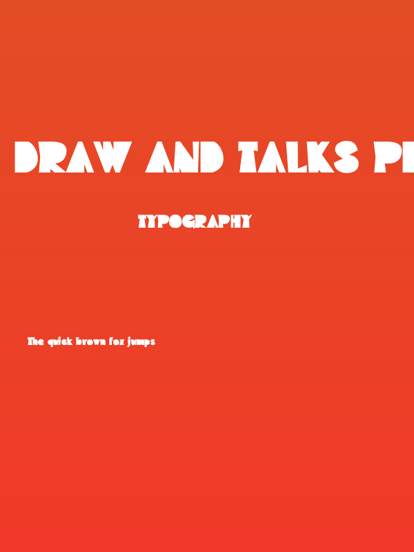 Draw And Talks Personal Used Poster