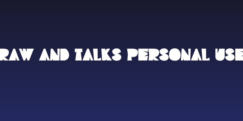 Draw And Talks Personal Used Social Header