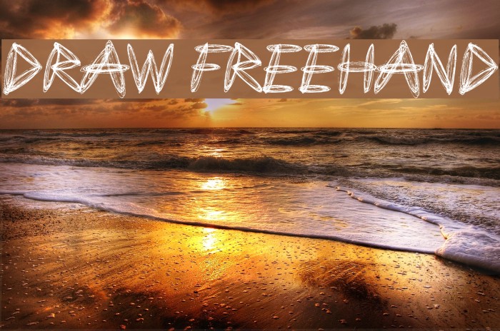 Draw Freehand Font examples