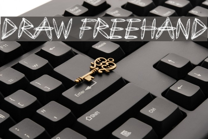 Draw Freehand Font examples