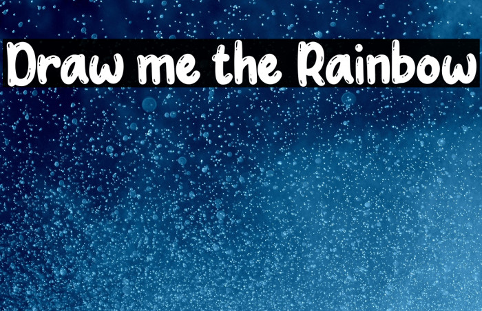 Draw me the Rainbow Example 1